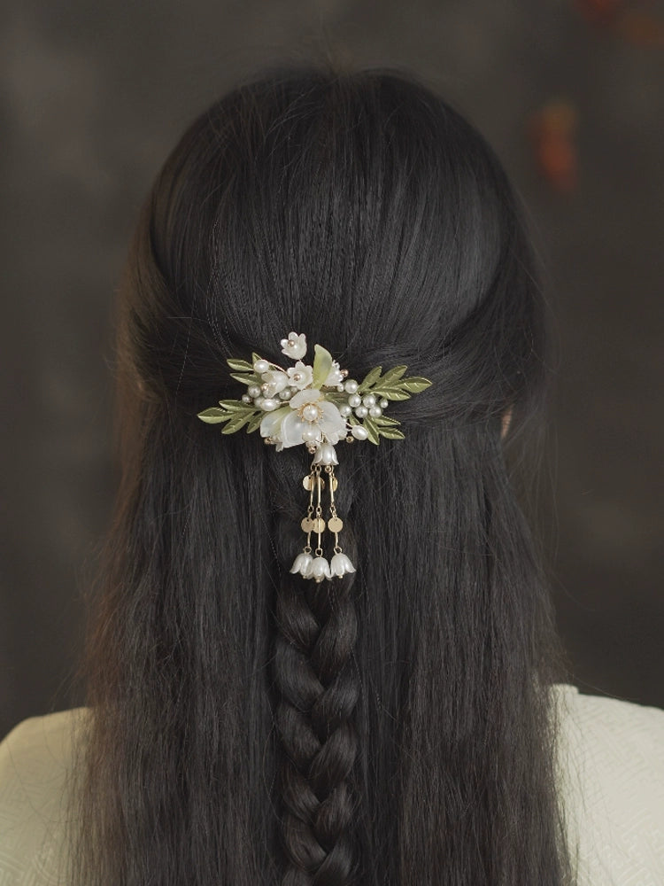 Back Hair Pin: One-leaf Lily