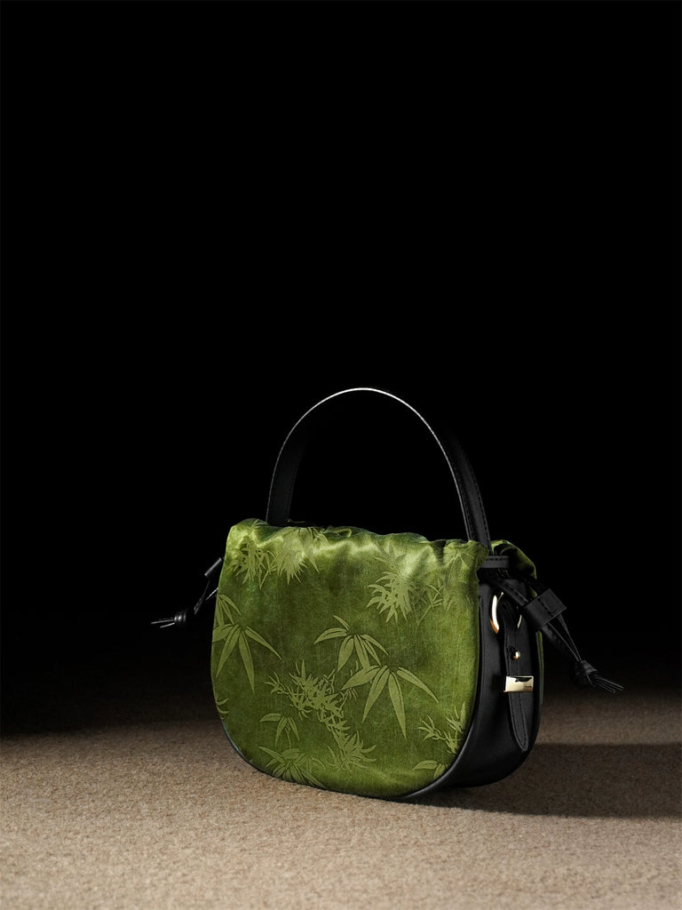 Bamboo Song Brocade Crossbody Bag