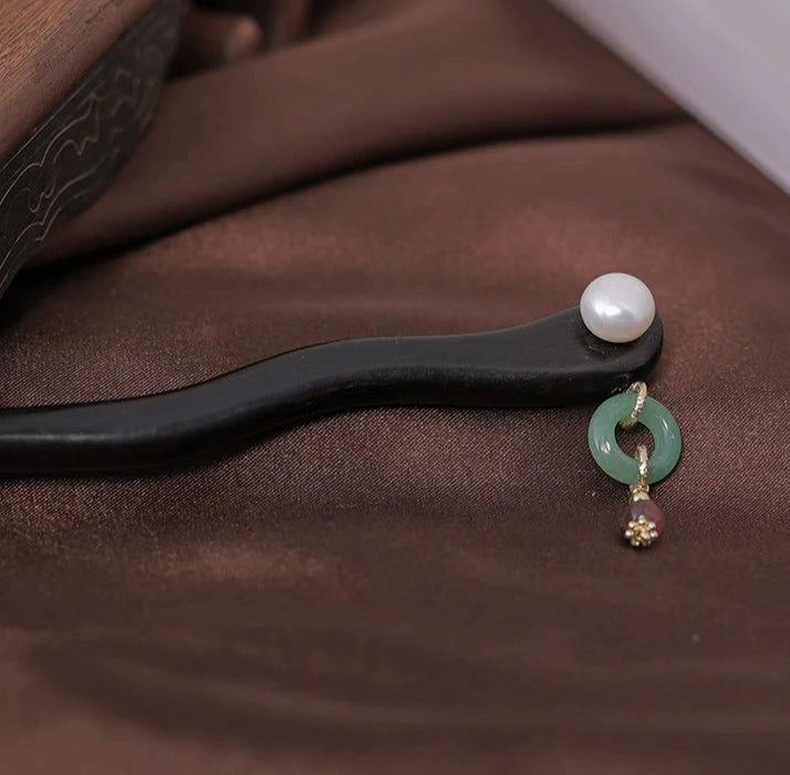 Ebony Hair Stick: Misty Jiangnan