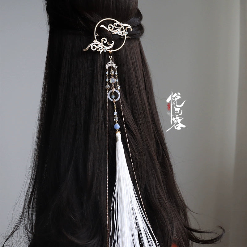 Back Hair Pin: Cold Moon