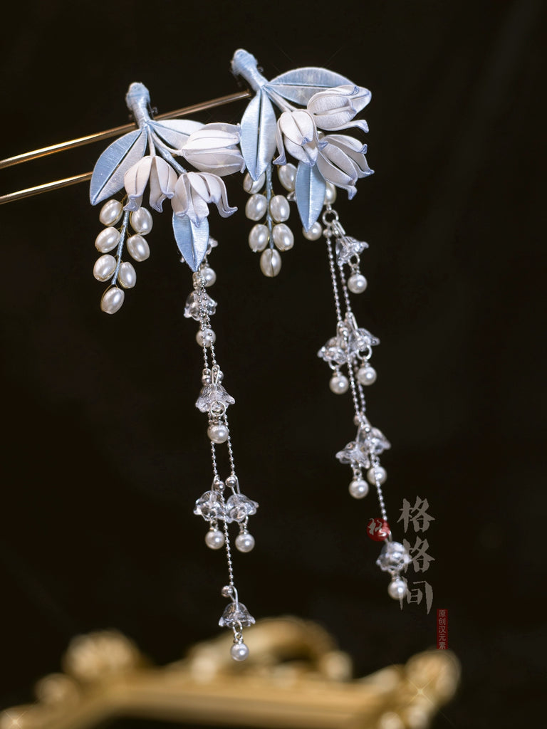 Hanfu Hair Clips: Lily of the Valley