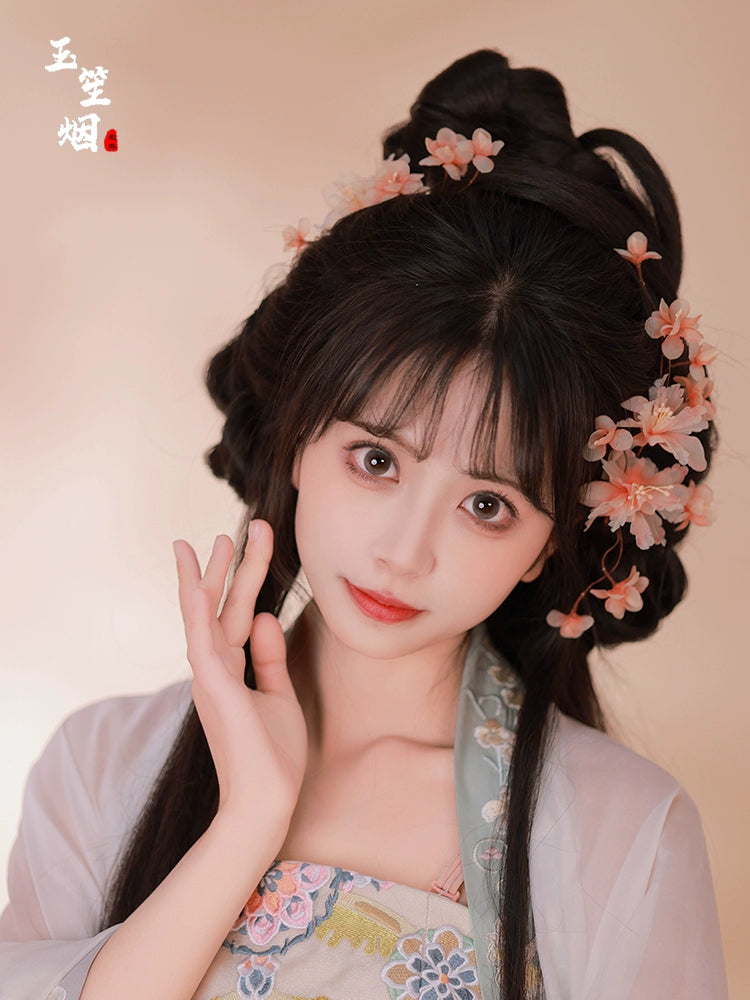 Hanfu Hair Accessories Set: Apricot Blossom