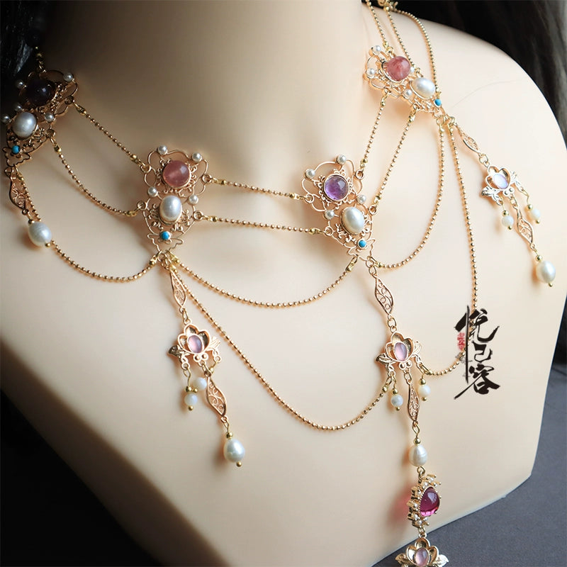 Floating Light Hanfu Style Necklace