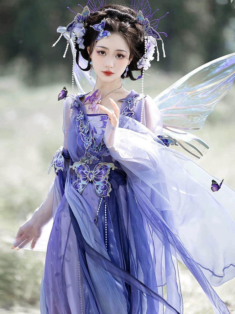 Wei Jin Dynasty Qiyao Ruqun Hanfu | Night Butterfly Hanfu Story Wei Jin Dynasty Qiyao Ruqun Hanfu | Night Butterfly Hanfu Story