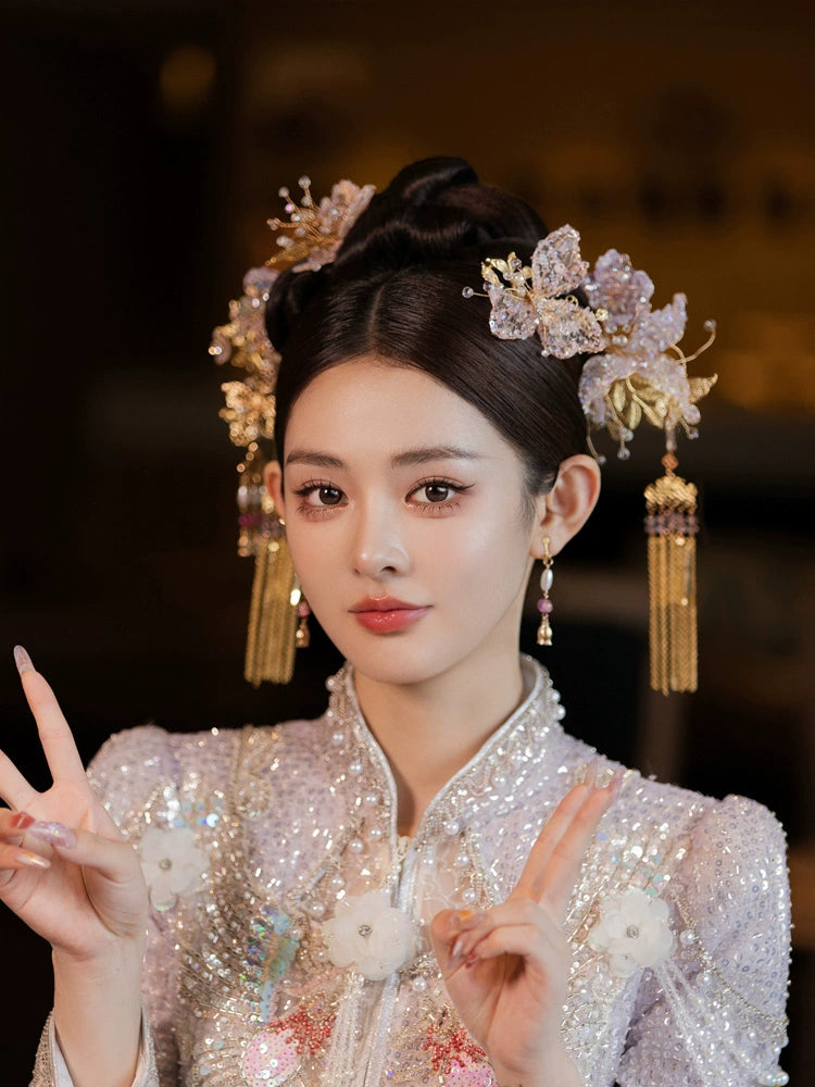 Chinese Wedding Hair Accessories: Bloom