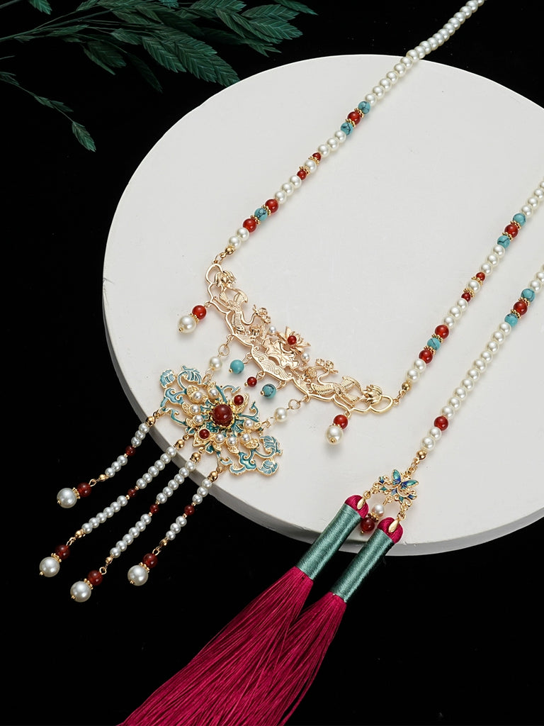 Crane Chinese Style Necklace