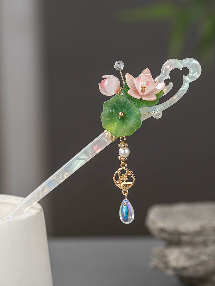 Hair Stick: Glazed Lotus