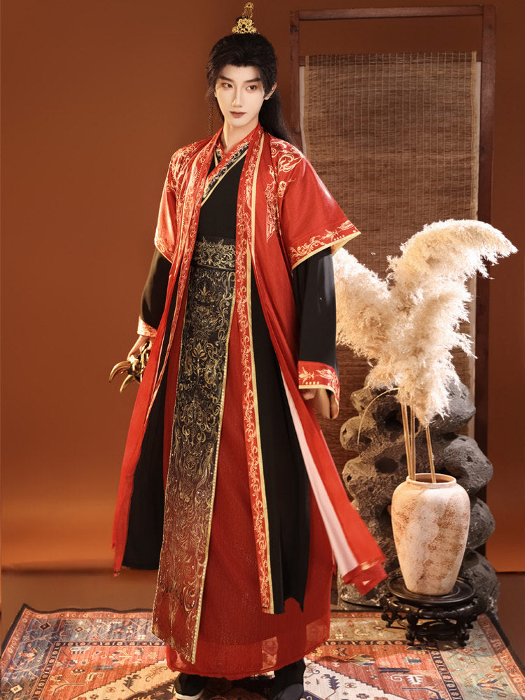 Royal Power Spring and Autumn Warring States Hanfu Set | Chinese Fanta ...