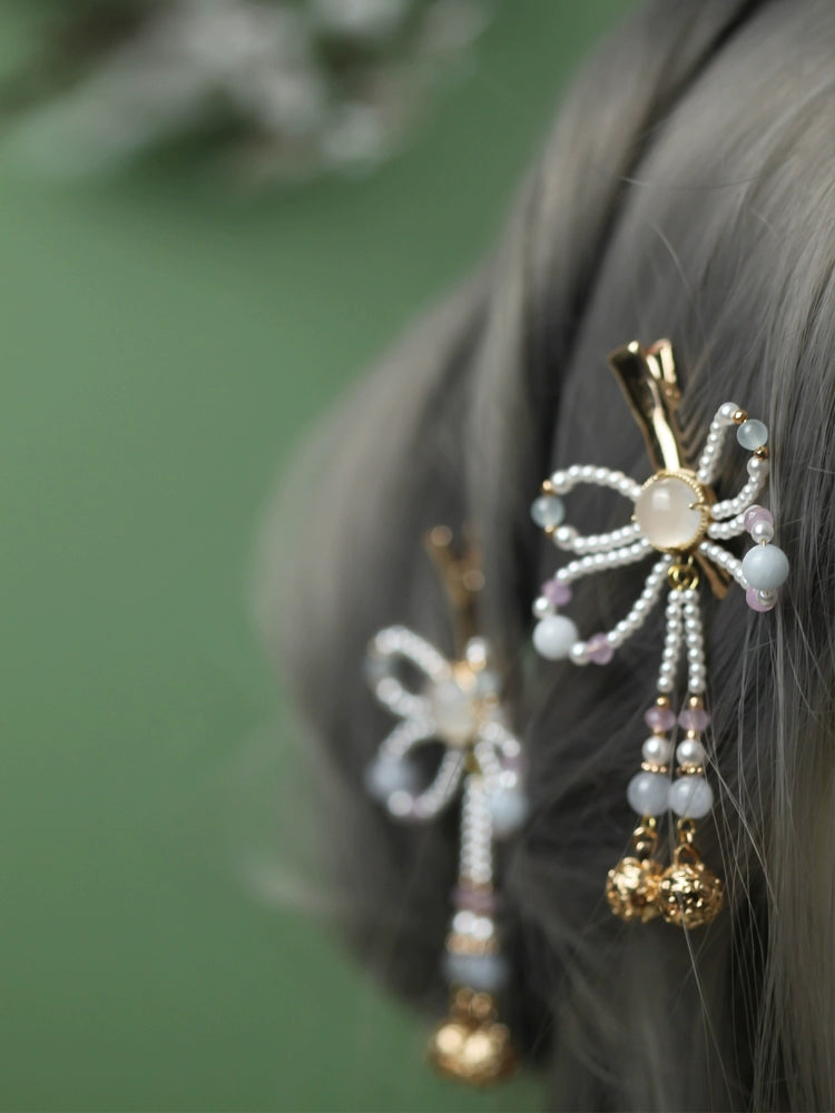 Hair Clips: Beaded Butterfly