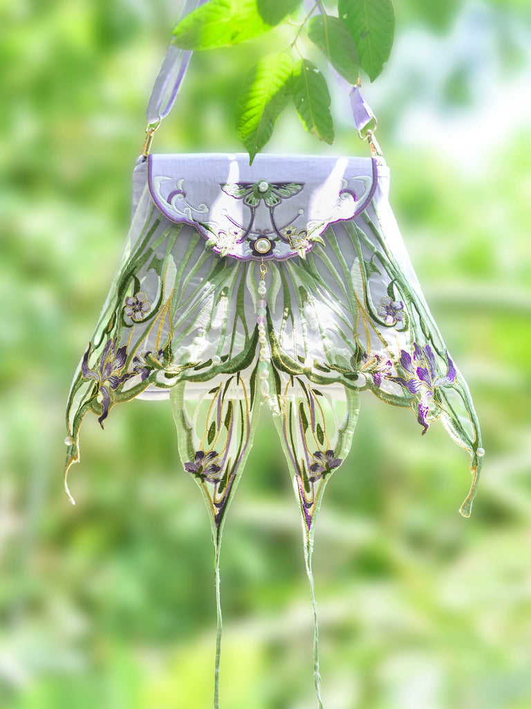 Embroidered Butterfly Wings Backpack for Women