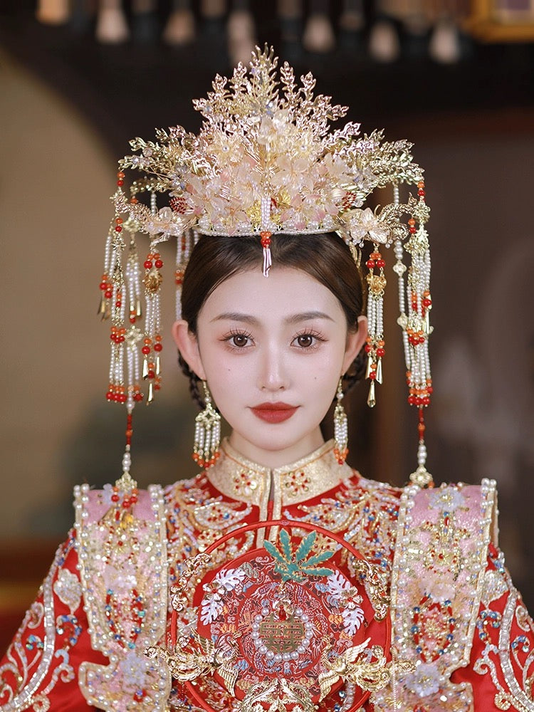 Traditional Chinese Wedding Hair Accessories Phoenix Crown – Hanfu