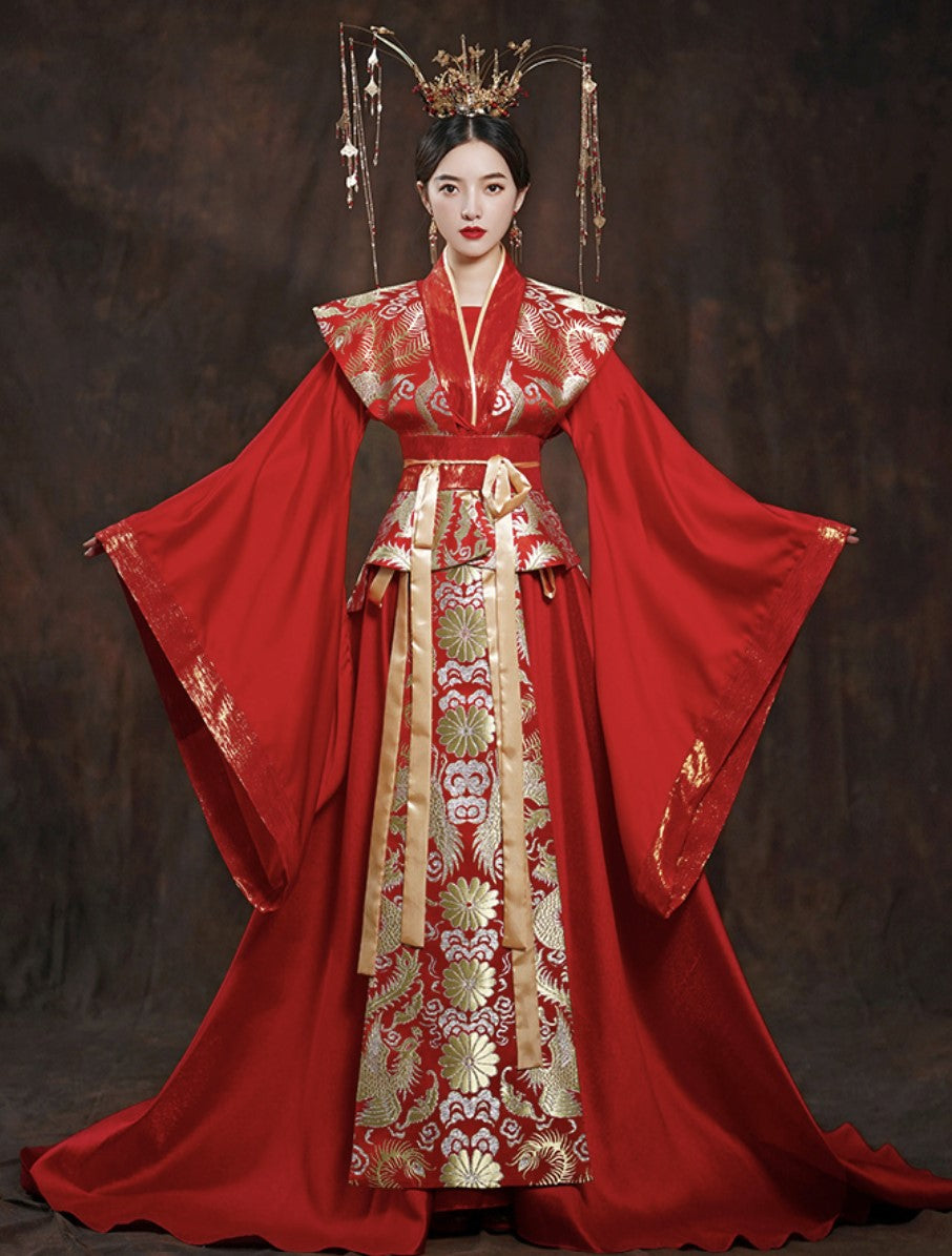 Chinese Traditional Wedding Gowns, Bridal Dress | Hanfu Story