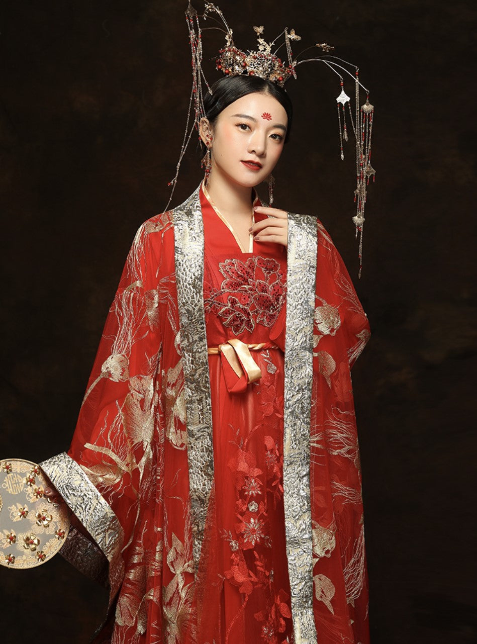The Modern Tang Dynasty Chinese Wedding Gown, Glory – Hanfu Story
