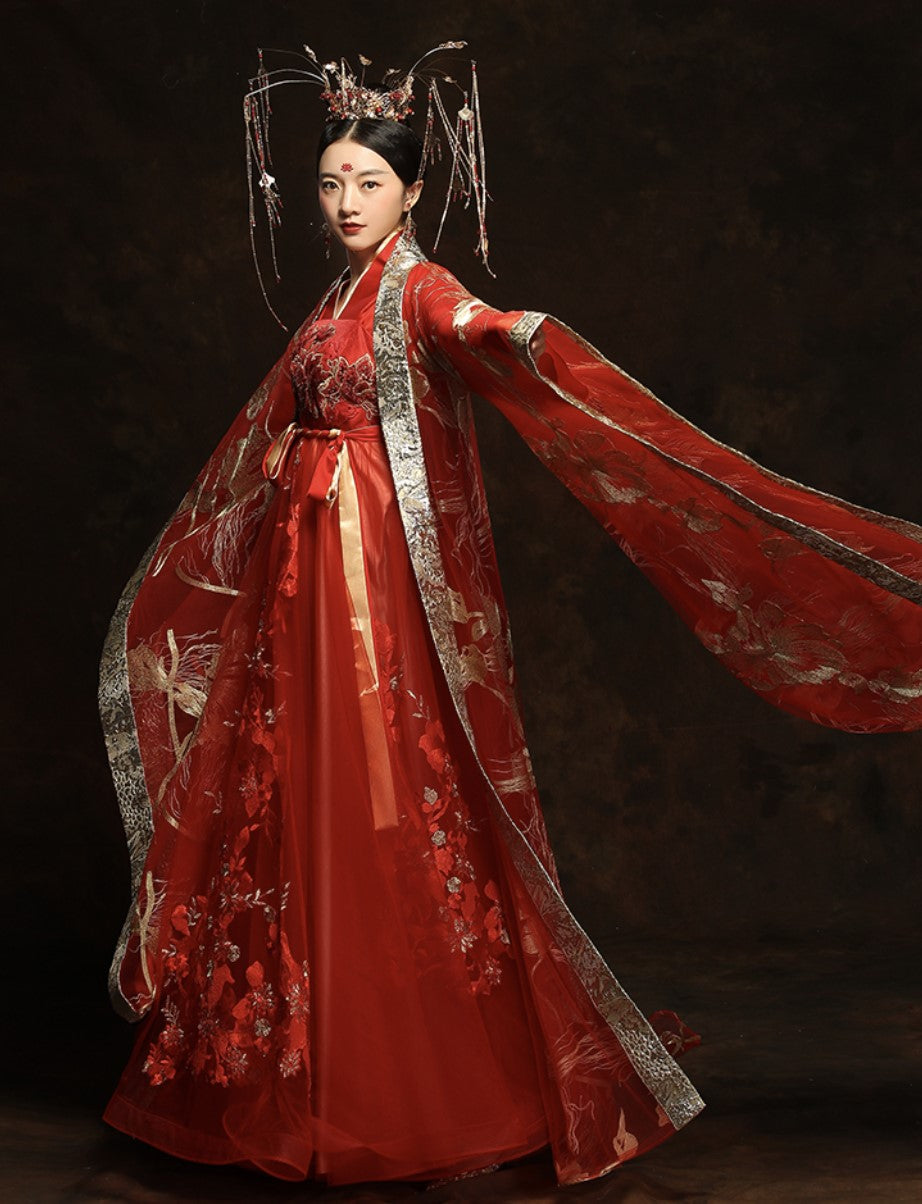 The Modern Tang Dynasty Chinese Wedding Gown, Glory – Hanfu Story