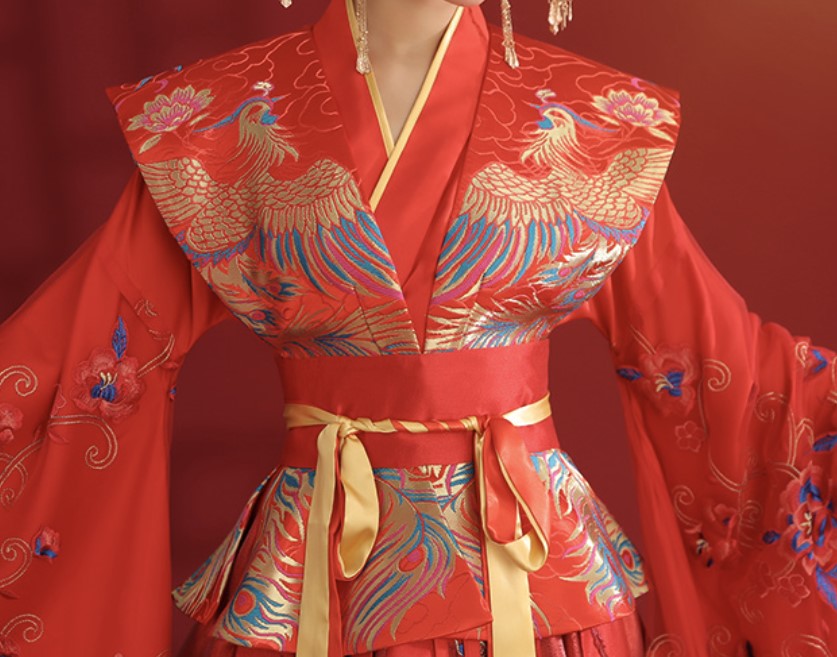 Modern Hanfu Chinese Wedding Gown, Phoenixes, Royalty – Hanfu Story