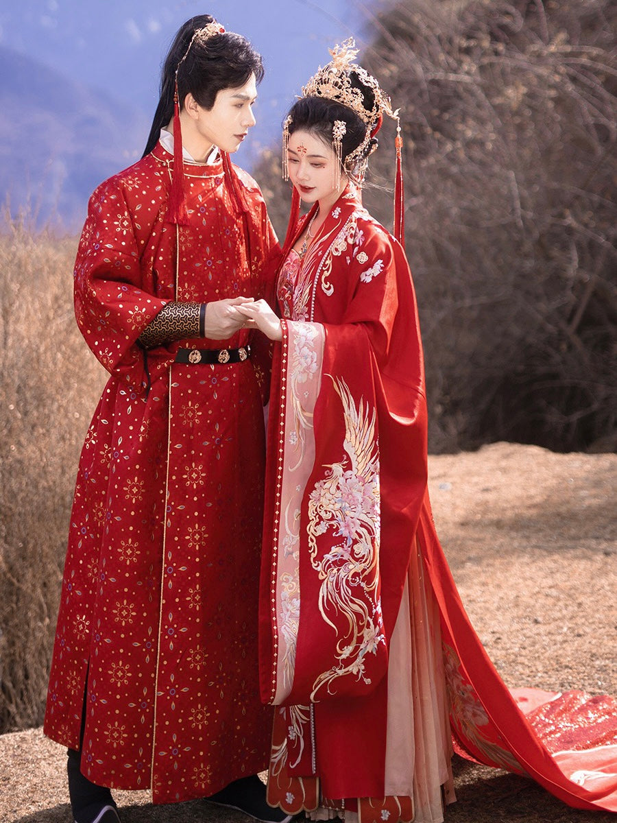 The Tang Dynasty Wedding, Bridal Gown, Princessia Hanfu – Hanfu Story