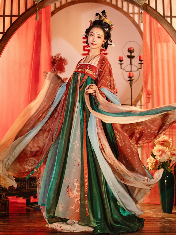 chinese wedding dress The Tang Dynasty Wedding, Bridal Gown, Dawn of Time Hanfu – Hanfu Story