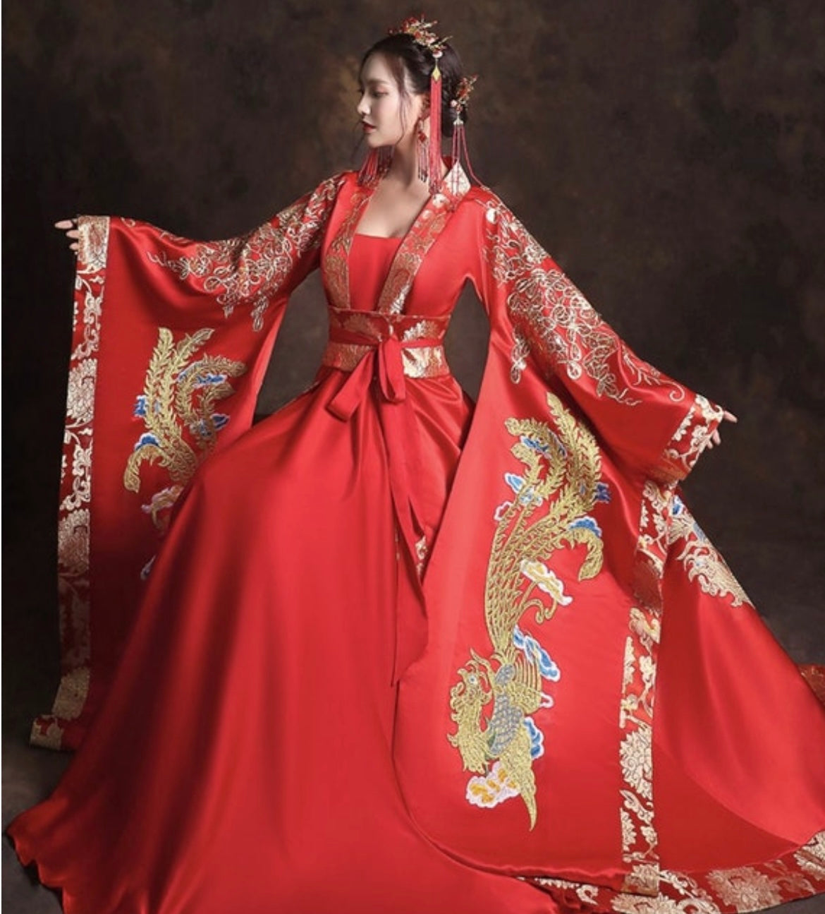 modern traditional chinese wedding dress Modern Hanfu Chinese Wedding Gown, Made to Order, Ethereal – Hanfu Story